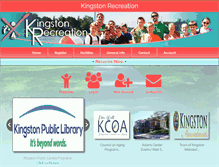 Tablet Screenshot of kingstonrec.com
